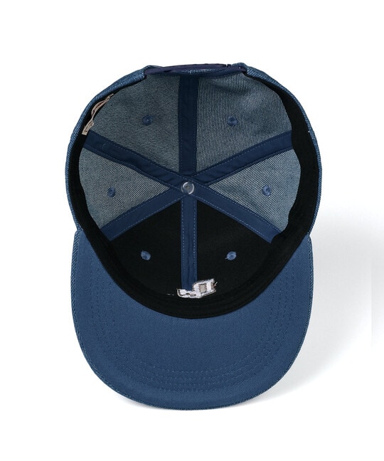 オリジナル デニム フラットバイザーキャップ