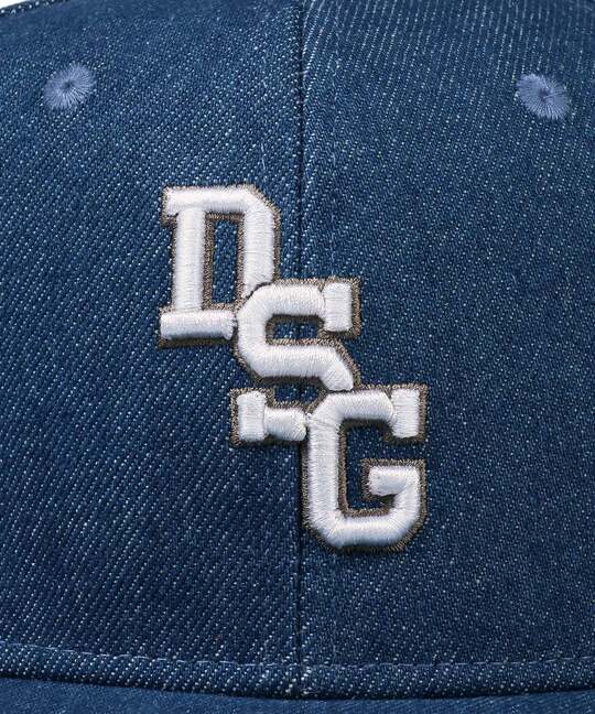 オリジナル デニム フラットバイザーキャップ