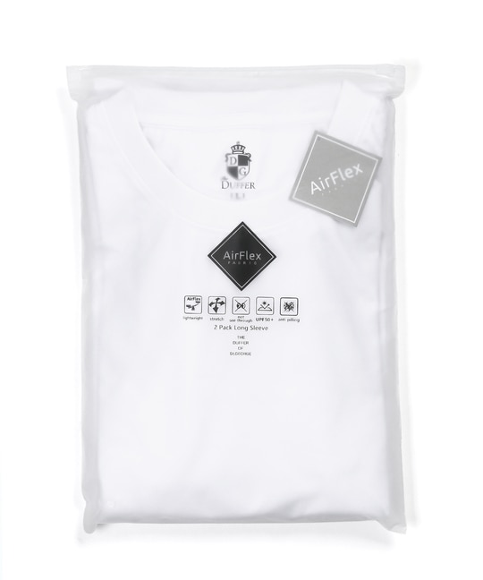 高収縮機能素材 「エアフレックス」2PACKS テック ロンT【WEB限定アイテム】