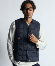 TAION×DUFFERベーシック Vネック インナーダウンベスト