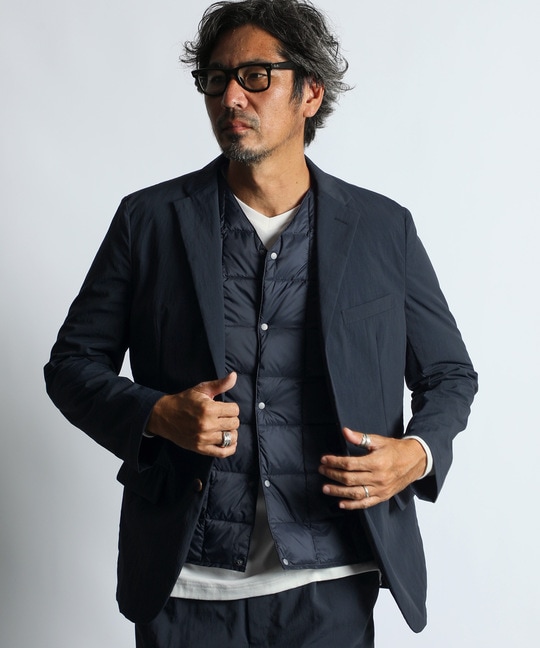 TAION×DUFFERベーシック Vネック インナーダウンベスト