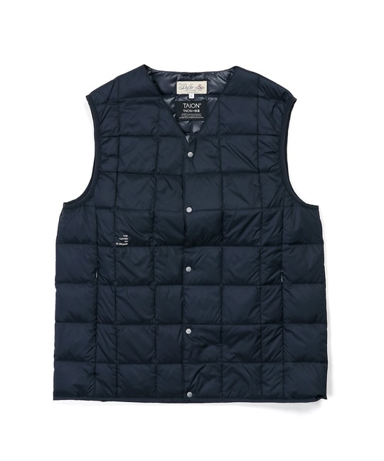 TAION×DUFFERベーシック Vネック インナーダウンベスト