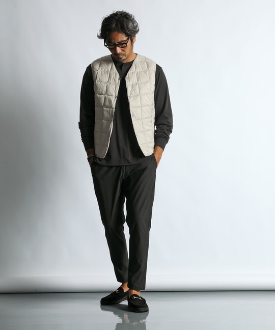 TAION×DUFFERベーシック Vネック インナーダウンベスト