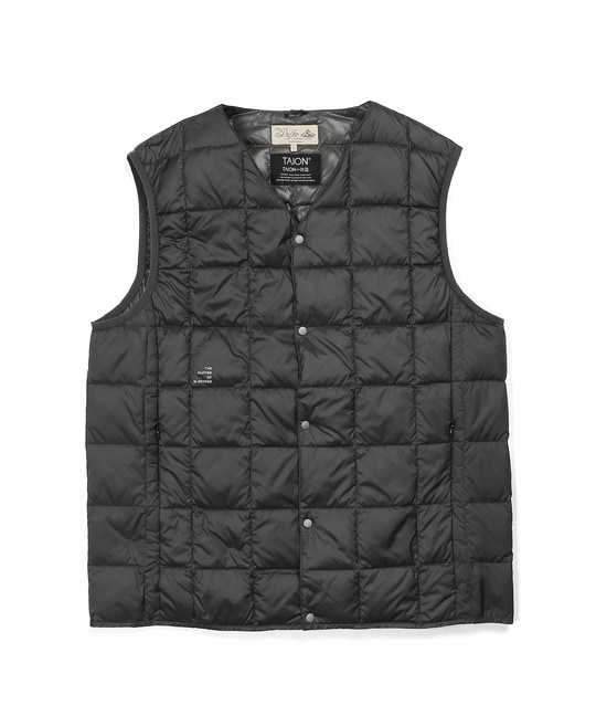 TAION×DUFFERベーシック Vネック インナーダウンベスト