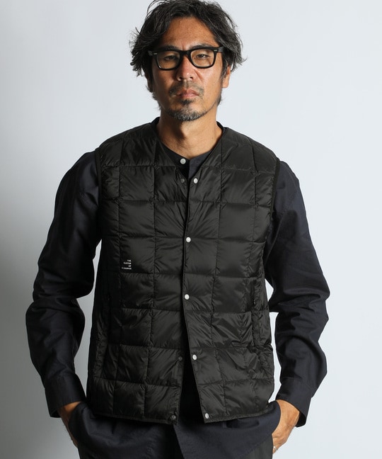 TAION×DUFFERベーシック Vネック インナーダウンベスト