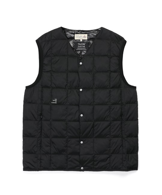 TAION×DUFFERベーシック Vネック インナーダウンベスト