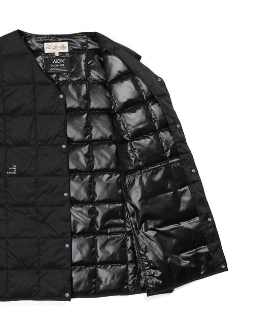 TAION×DUFFERベーシック Vネック インナーダウンベスト