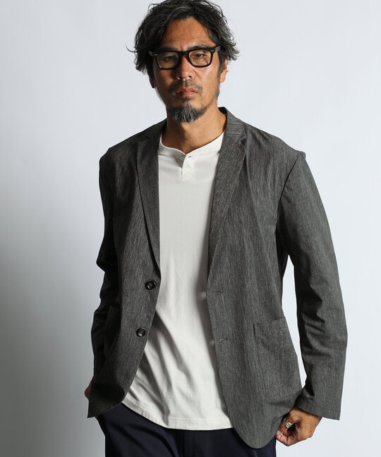 ドットメッシュ調 セットアップ ジャケット