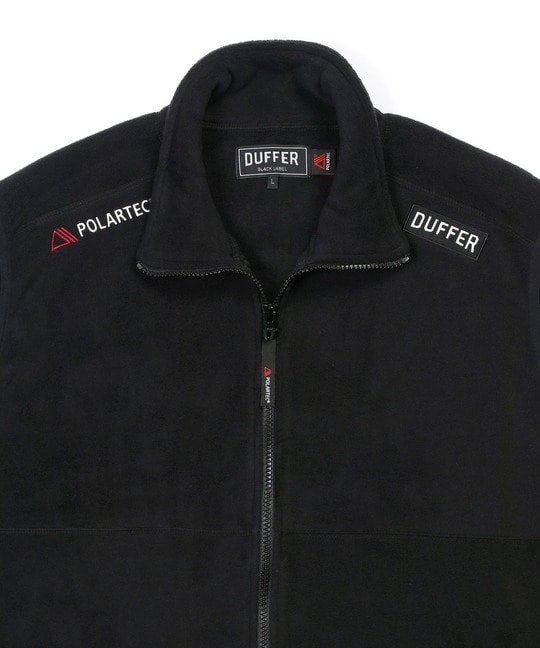 〔BLACK LABEL〕：POLARTEC フルジップベスト