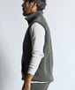 〔BLACK LABEL〕：POLARTEC フルジップベスト