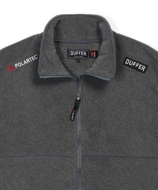 〔BLACK LABEL〕：POLARTEC フルジップベスト