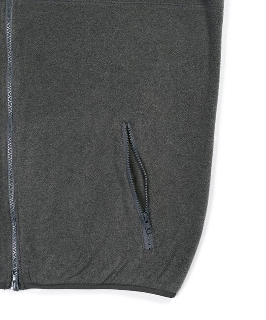 〔BLACK LABEL〕：POLARTEC フルジップベスト