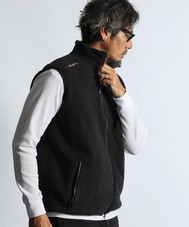 〔BLACK LABEL〕：POLARTEC フルジップベスト
