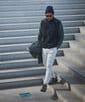 〔BLACK LABEL〕：POLARTEC フルジップベスト