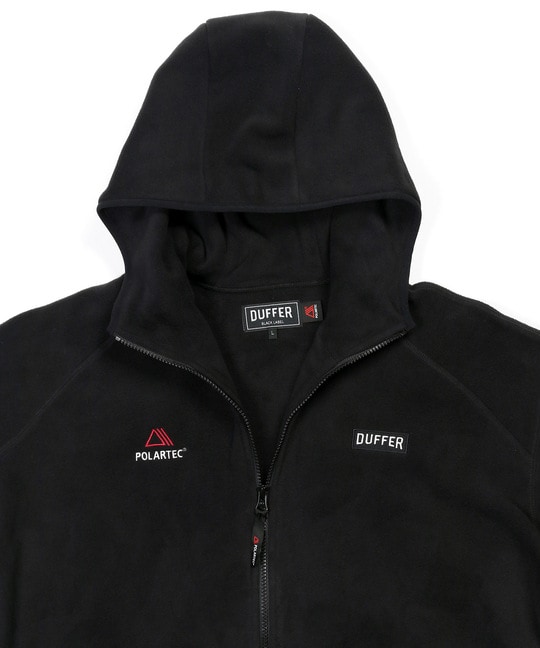 〔BLACK LABEL〕：POLARTEC フルジップ パーカー