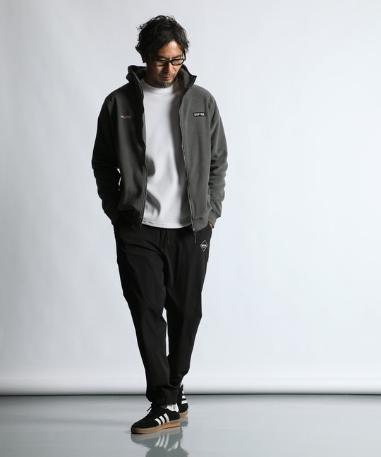 〔BLACK LABEL〕：POLARTEC フルジップ パーカー