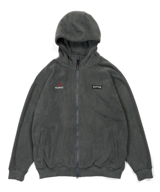 〔BLACK LABEL〕：POLARTEC フルジップ パーカー