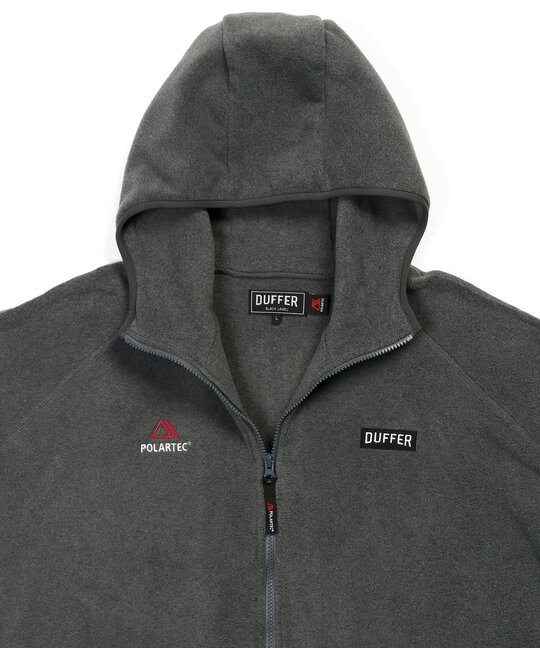 〔BLACK LABEL〕：POLARTEC フルジップ パーカー