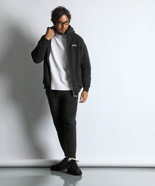 〔BLACK LABEL〕：POLARTEC フルジップ パーカー
