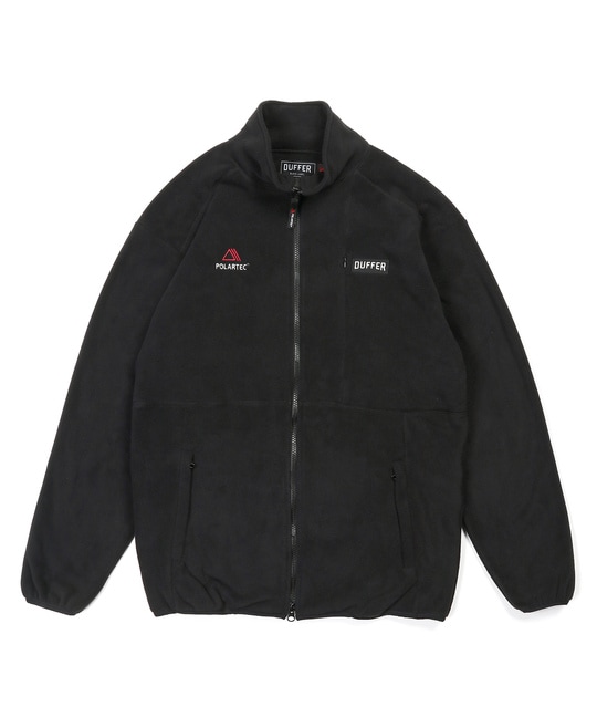 〔BLACK LABEL〕：POLARTEC スタンドカラー ジップトップス
