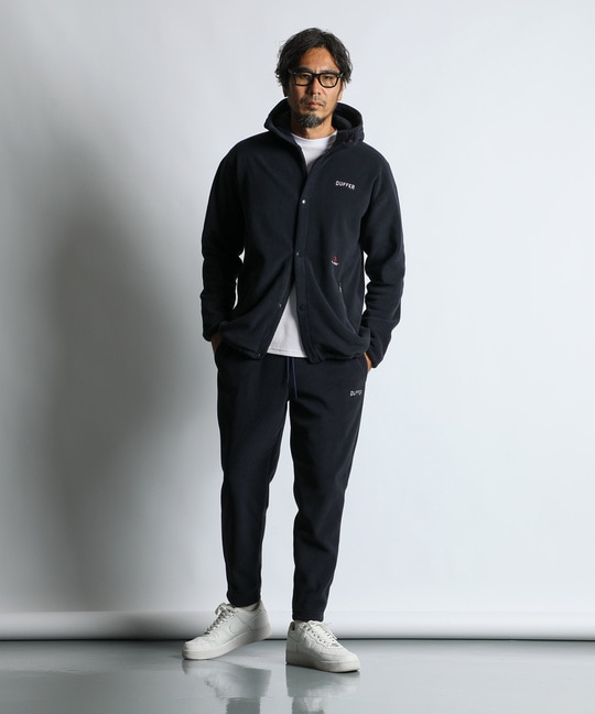 〔BLACK LABEL〕：POLARTEC スナップパーカー