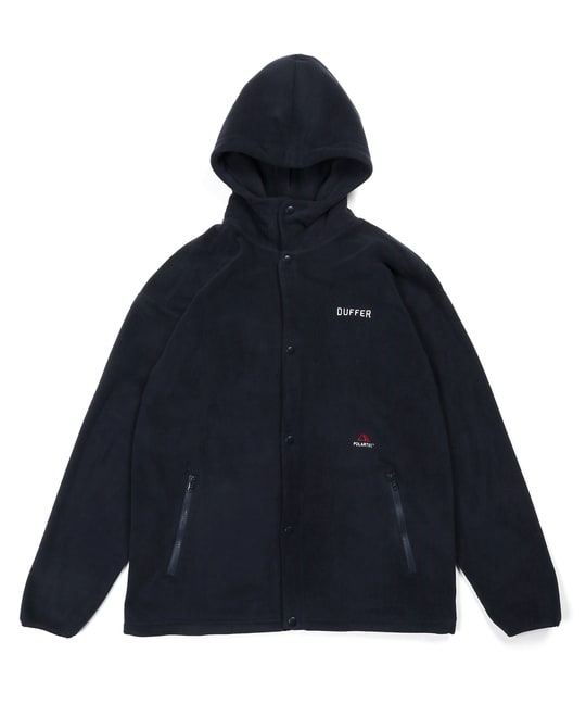 〔BLACK LABEL〕：POLARTEC スナップパーカー