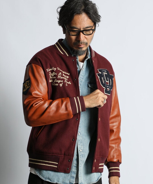 バーシティジャケット スタジャン