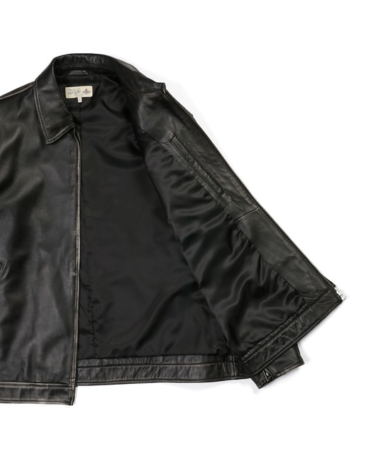 シープスキンレザー シングルライダース ジャケット