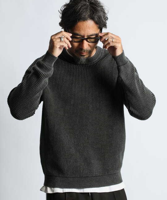 製品染め フェードカラー コットンニット