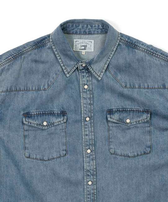 8オンス デニム ウエスタンシャツ