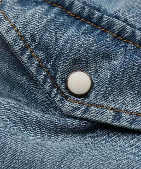 8オンス デニム ウエスタンシャツ