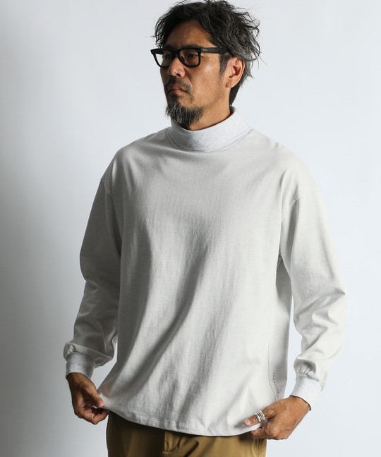 2重編み タートルネック ロンTEE