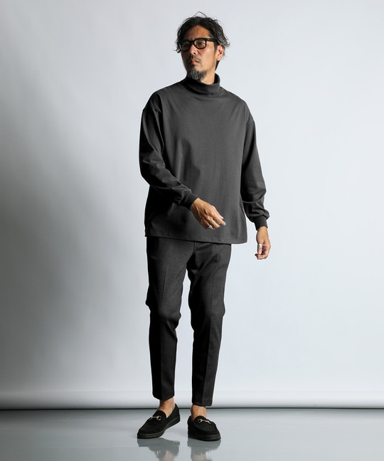 2重編み タートルネック ロンTEE