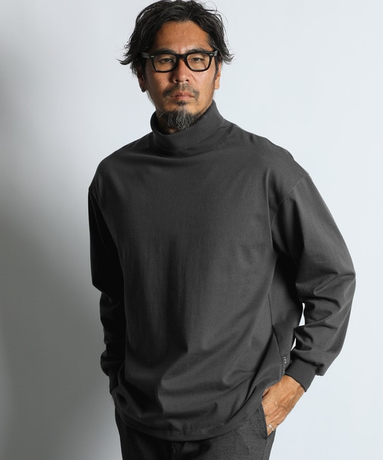 2重編み タートルネック ロンTEE