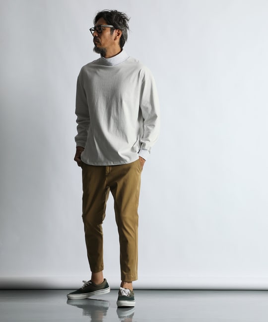 2重編み タートルネック ロンTEE