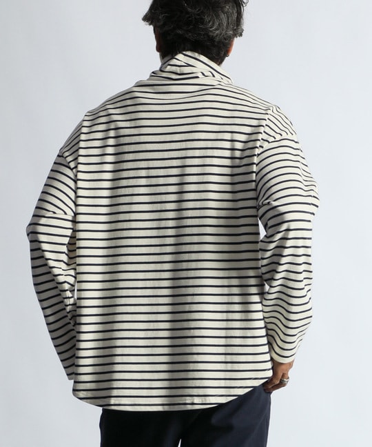 ボーダー タートルネック ロンTEE
