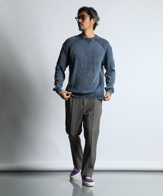 360°伸縮 ハイテンションストレッチ センタークリースパンツ