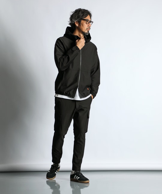 [360° THE CIRCLE STRETCH] BY WONDER SHAPE：セットアップ 軽量 フーデッドアウター