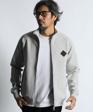 〔BLACK LABEL〕：セットアップ ダンボールニット スタンドジップ トップス