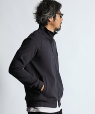 〔BLACK LABEL〕：セットアップ ダンボールニット スタンドジップ トップス