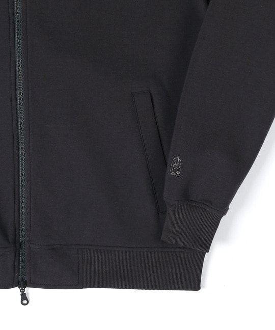 〔BLACK LABEL〕：セットアップ ダンボールニット スタンドジップ トップス