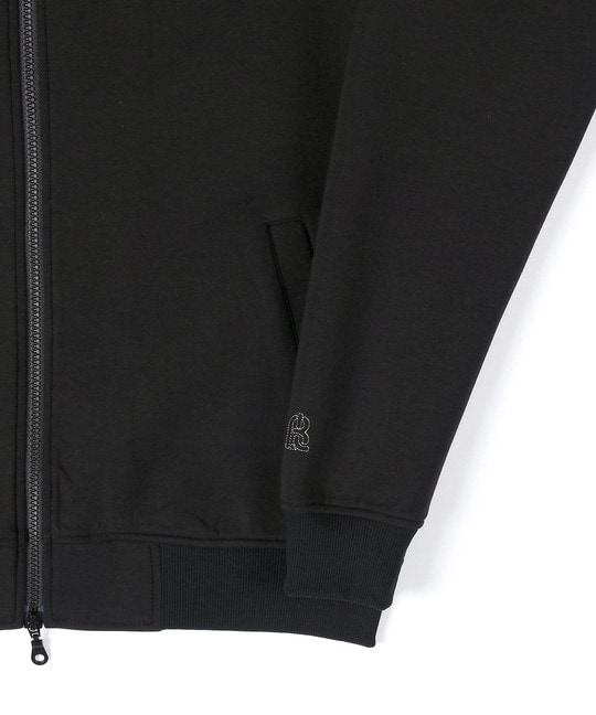 〔BLACK LABEL〕：セットアップ ダンボールニット スタンドジップ トップス