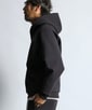 〔BLACK LABEL〕：セットアップ ダンボールニット ヘンリーネック パーカー