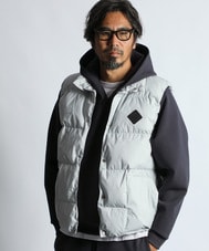 〔BLACK LABEL〕：2層構造パーテックス スタンドネックベスト