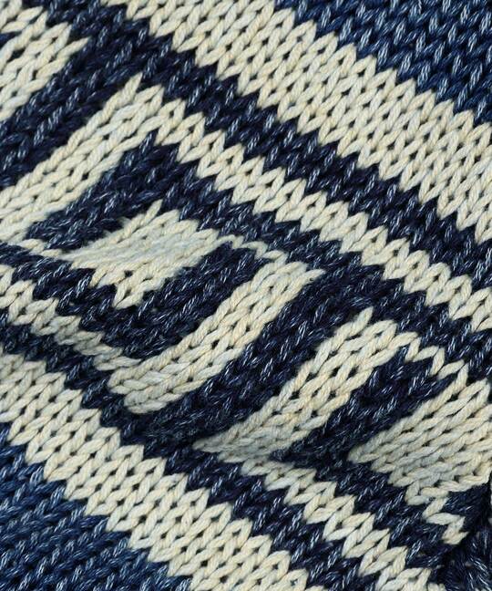 インディゴ カウチンニット