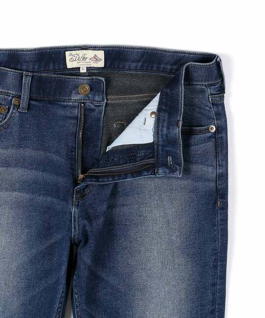 裏起毛 ストレッチ スリムジーンズ