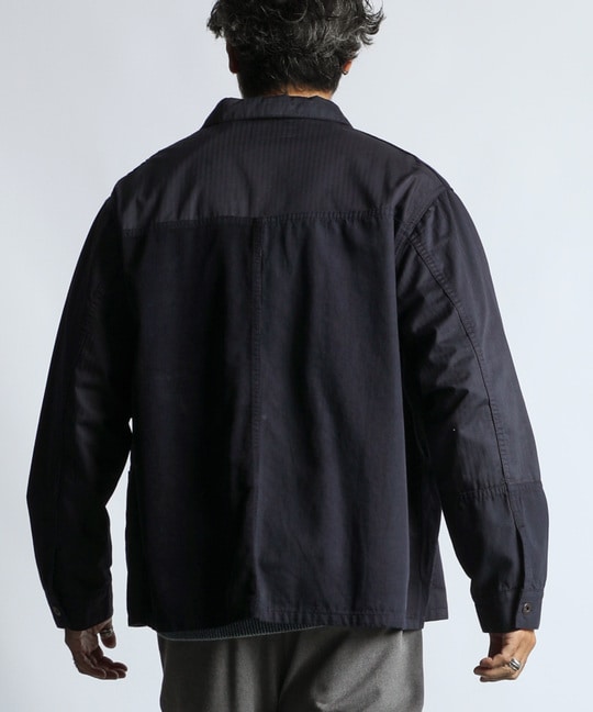 インディゴ 切替デザイン カバーオール