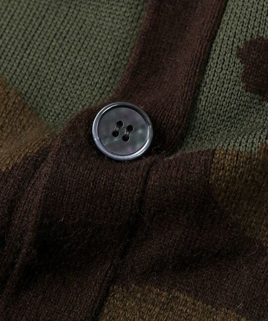 迷彩柄 ウッドランドカモ ニットカーディガン