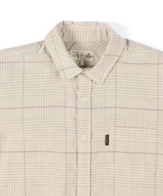 コーデュロイ タッターソール チェックシャツ