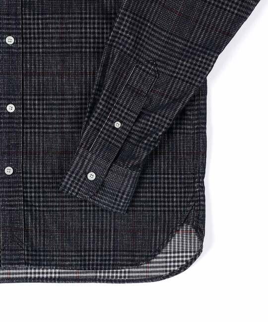 コーデュロイ タッターソール チェックシャツ